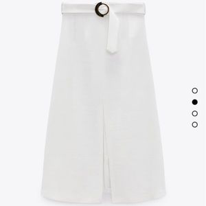 NWT Zara white skirt size large